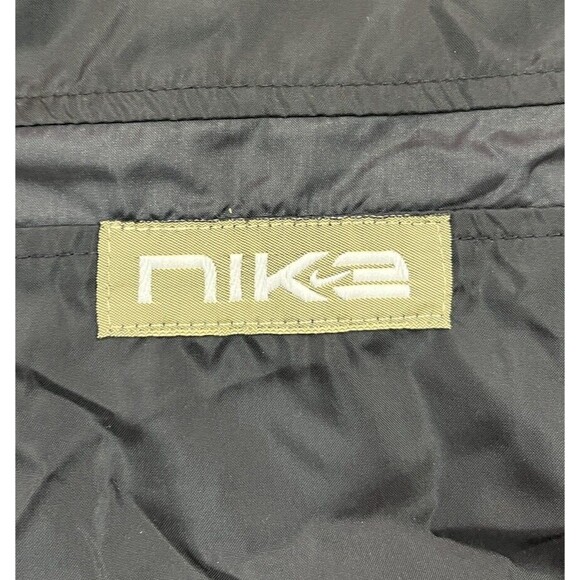 Vintage Y2k Nike Kids Unisex Black Windbreaker Silver Tag Early 2000s M 10/12 - Picture 4 of 6